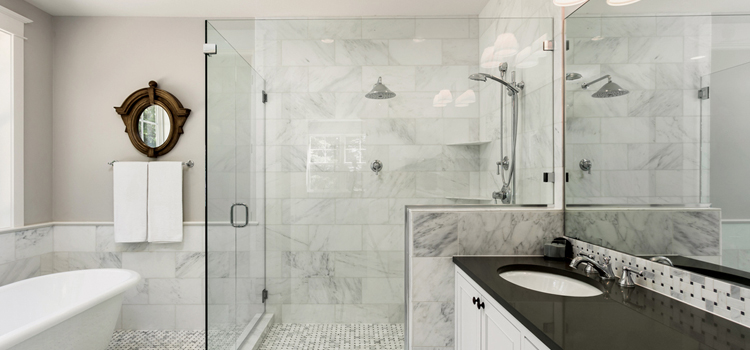bathroom shower door installation in Brantford